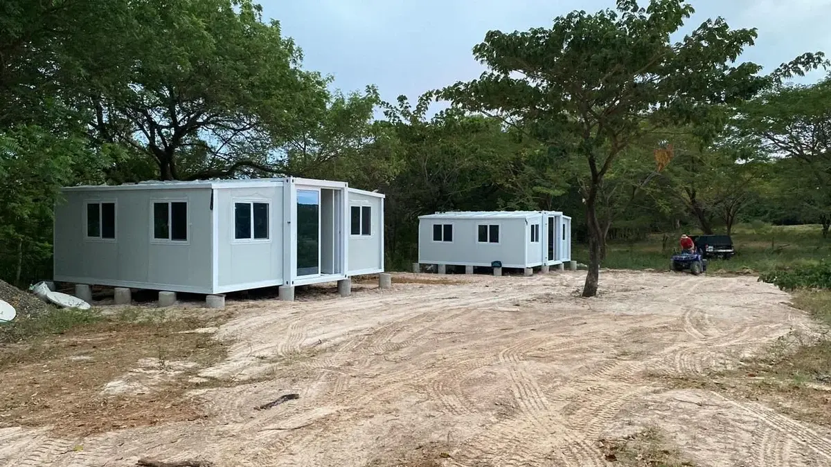 Capsul ADU — expandable modular guest house, on site